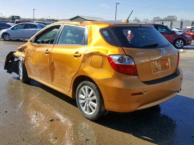 2T1KU40E59C095111 - 2009 TOYOTA COROLLA MA ORANGE photo 3