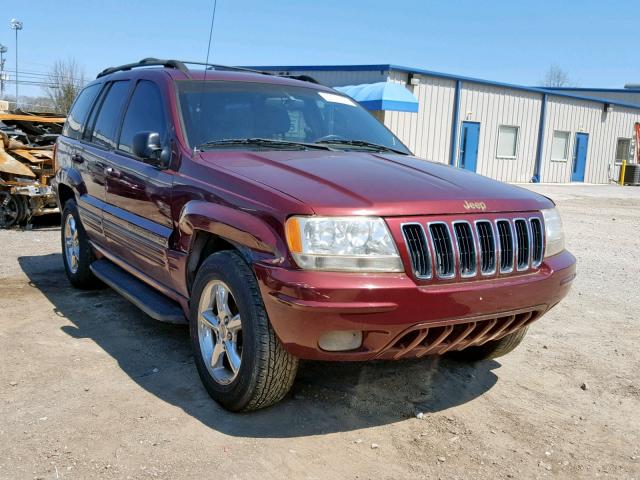 1J4GW58N21C629229 - 2001 JEEP GRAND CHER BURGUNDY photo 1