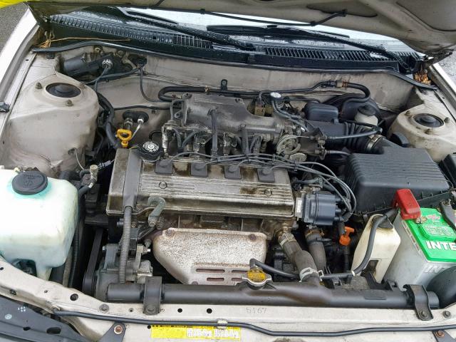 2T1BB02E5TC169145 - 1996 TOYOTA COROLLA DX GOLD photo 7