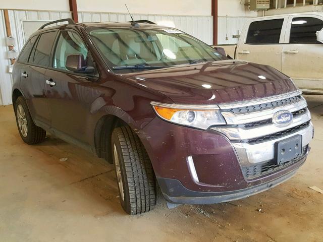 2FMDK3JC2BBA53236 - 2011 FORD EDGE SEL MAROON photo 1