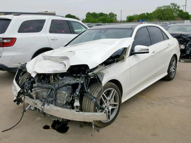 WDDHF9BB5EB021724 - 2014 MERCEDES-BENZ E 550 4MAT CREAM photo 2