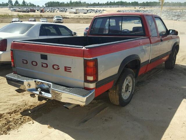 1B7FL23X0PS237608 - 1993 DODGE DAKOTA TWO TONE photo 4