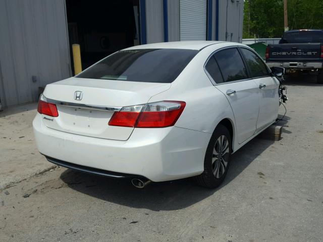 1HGCR2F37DA106818 - 2013 HONDA ACCORD LX WHITE photo 4