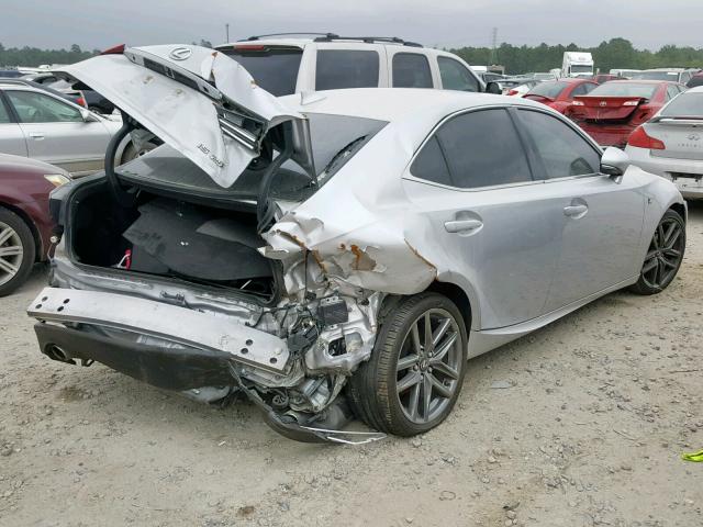 JTHBF1D27E5035782 - 2014 LEXUS IS 250 SILVER photo 4