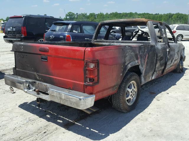 1B7GL23X2TS547161 - 1996 DODGE DAKOTA RED photo 4