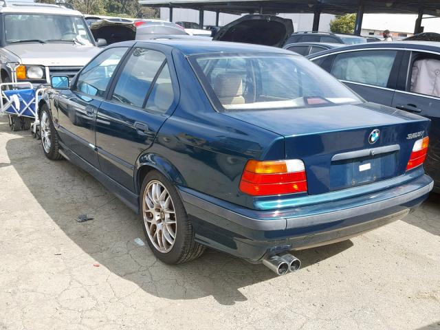 4USCD2326TLB30827 - 1996 BMW 328 I AUTO GREEN photo 3