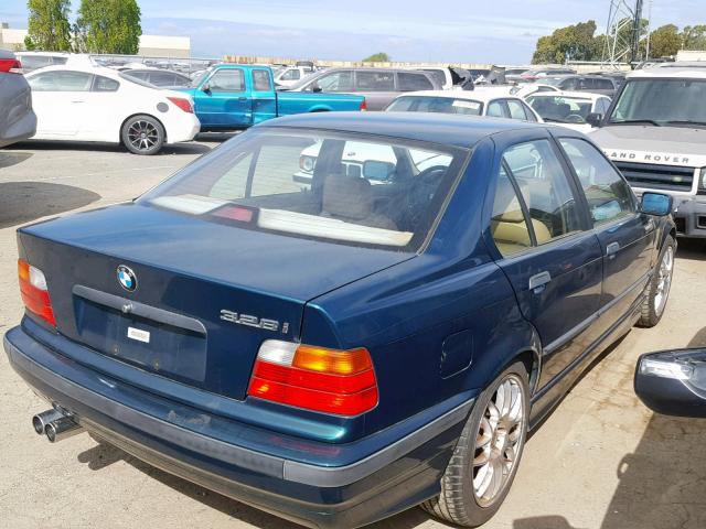 4USCD2326TLB30827 - 1996 BMW 328 I AUTO GREEN photo 4