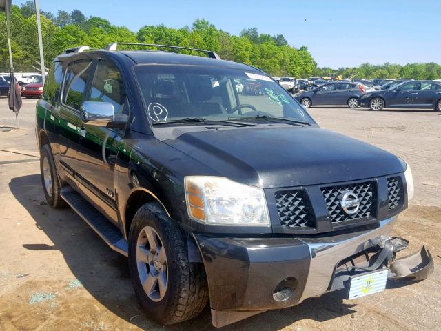 5N1AA08A45N725878 - 2005 NISSAN ARMADA SE BLACK photo 1