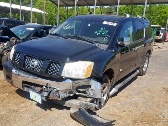 5N1AA08A45N725878 - 2005 NISSAN ARMADA SE BLACK photo 2