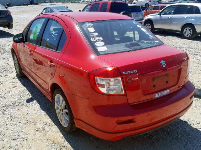 JS2YC417796200161 - 2009 SUZUKI SX4 TOURIN RED photo 3