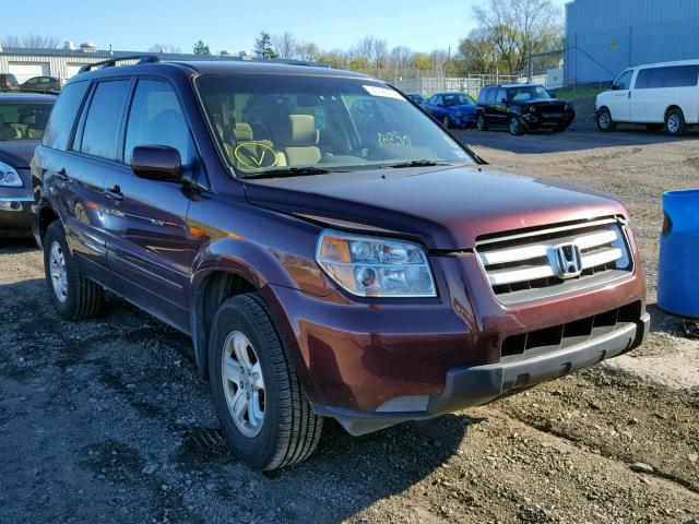 5FNYF18258B020318 - 2008 HONDA PILOT VP BURGUNDY photo 1