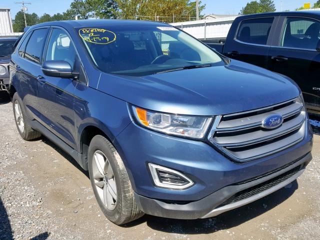 2FMPK3J83JBB48394 - 2018 FORD EDGE SEL BLUE photo 1