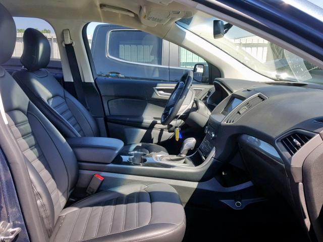 2FMPK3J83JBB48394 - 2018 FORD EDGE SEL BLUE photo 5