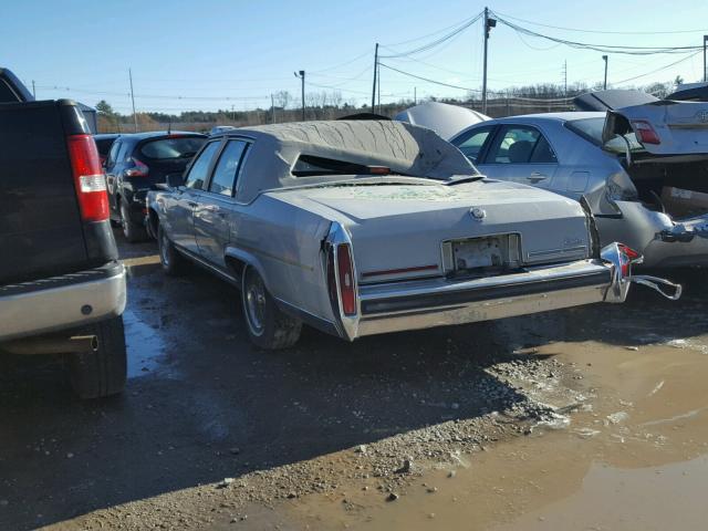 1G6DW51YXJ9732959 - 1988 CADILLAC BROUGHAM GRAY photo 3