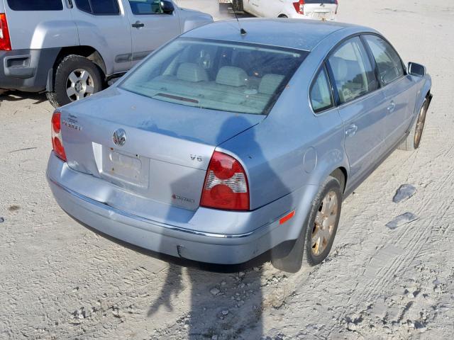 WVWTH63B02P246871 - 2002 VOLKSWAGEN PASSAT GLX 蓝色 照片 4