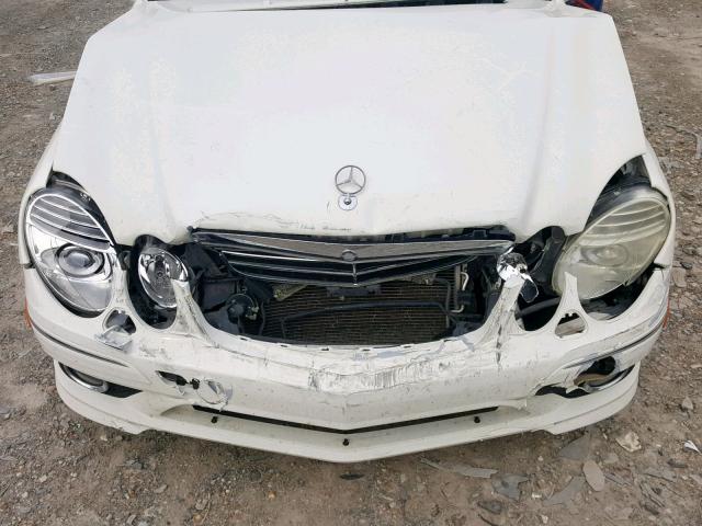 WDBUF56X69B427846 - 2009 MERCEDES-BENZ E 350 WHITE photo 7