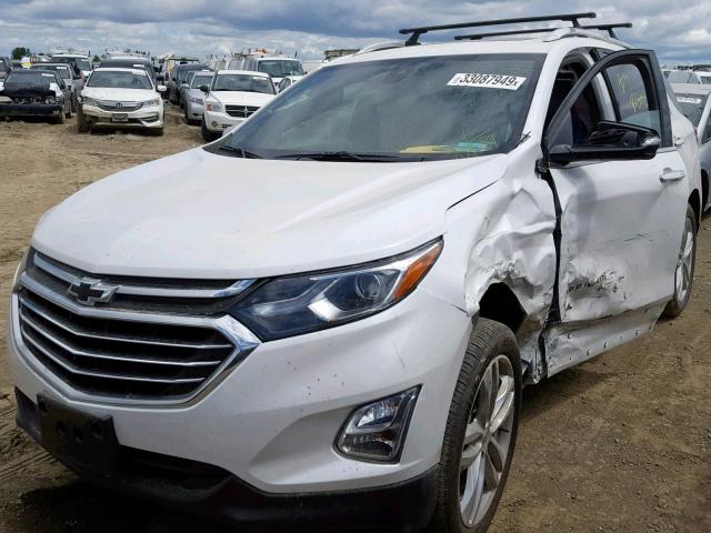 2GNAXWEX7J6180361 - 2018 CHEVROLET EQUINOX PR WHITE photo 2