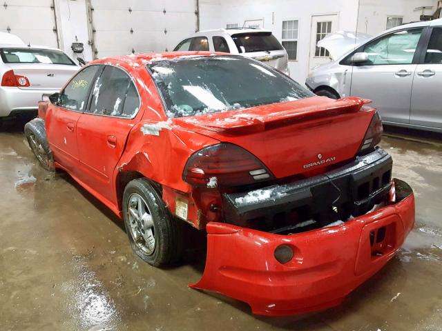 1G2NG52E14C239105 - 2004 PONTIAC GRAND AM S RED photo 3