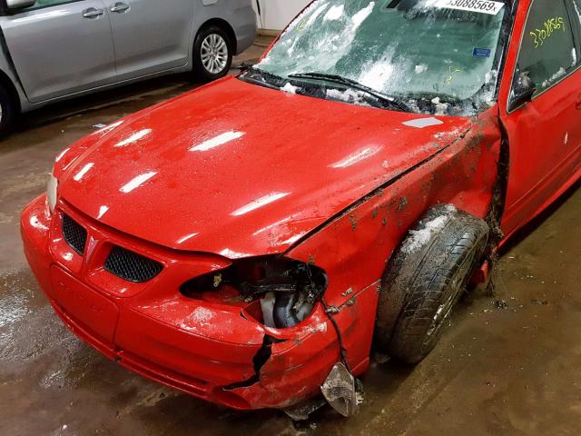 1G2NG52E14C239105 - 2004 PONTIAC GRAND AM S RED photo 9
