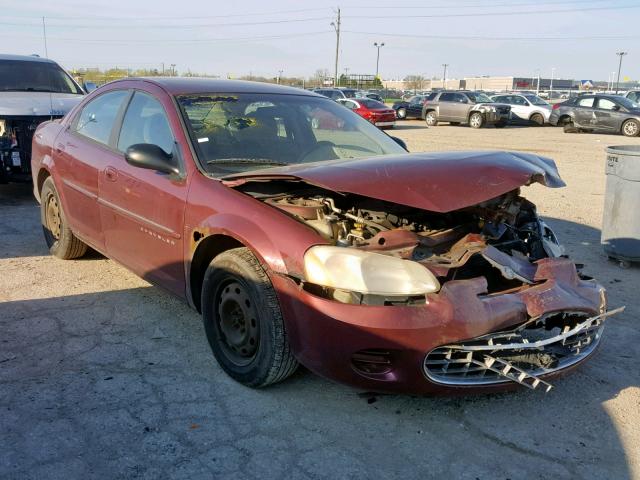 1C3EL46U31N551966 - 2001 CHRYSLER SEBRING LX MAROON photo 1