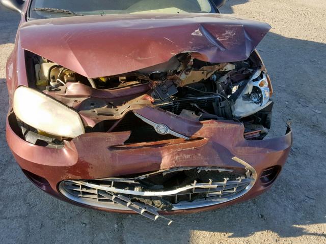 1C3EL46U31N551966 - 2001 CHRYSLER SEBRING LX MAROON photo 9