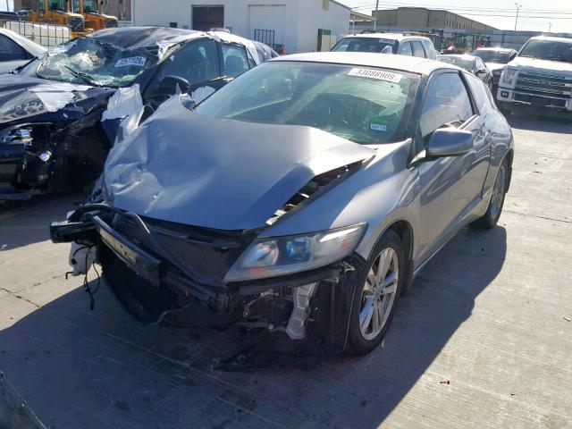 JHMZF1D41BS006436 - 2011 HONDA CR-Z CHARCOAL photo 2