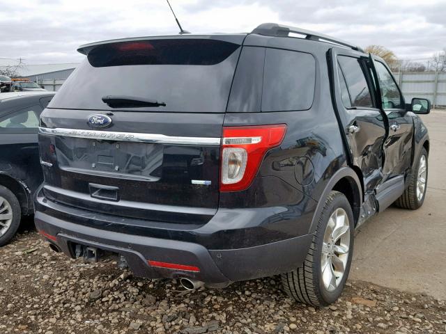 1FM5K8F84EGA04882 - 2014 FORD EXPLORER L BLACK photo 4