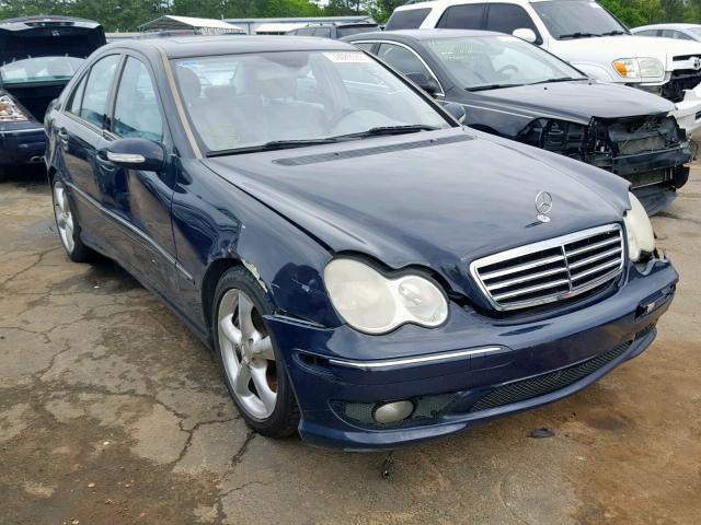 WDBRF40J05A790518 - 2005 MERCEDES-BENZ C 230K SPO BLUE photo 1