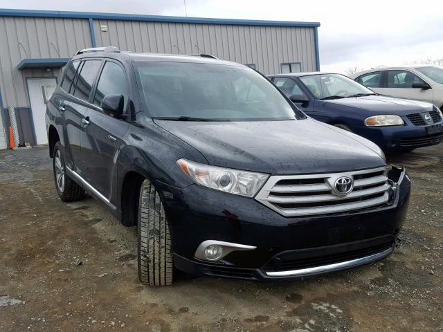 5TDDK3EH6CS127591 - 2012 TOYOTA HIGHLANDER BLACK photo 1