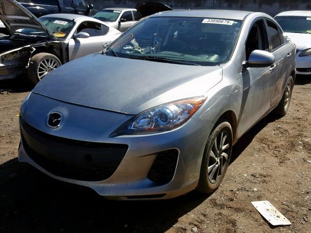 JM1BL1V76C1610110 - 2012 MAZDA 3 I GRAY photo 2