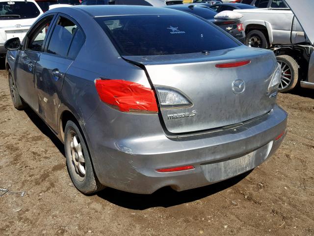 JM1BL1V76C1610110 - 2012 MAZDA 3 I GRAY photo 3