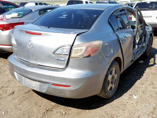 JM1BL1V76C1610110 - 2012 MAZDA 3 I GRAY photo 4