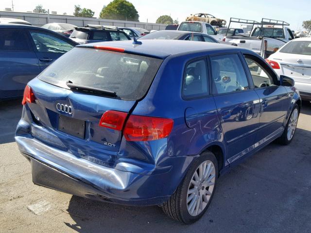 WAUNF98P77A036893 - 2007 AUDI A3 2.0 PRE BLUE photo 4