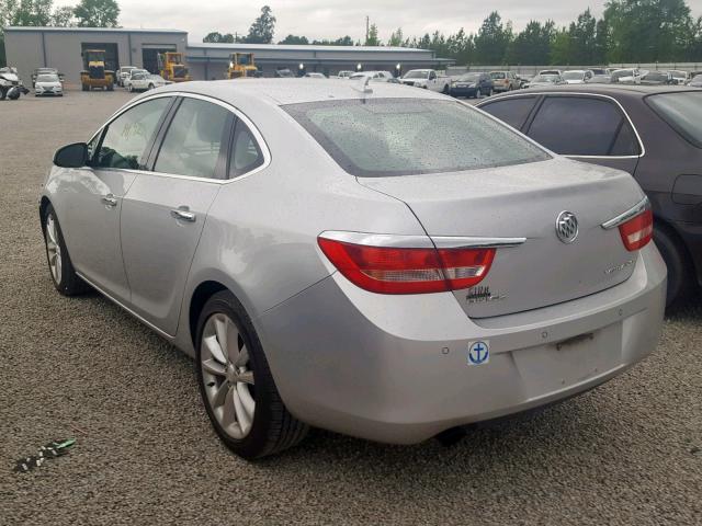 1G4PR5SK0D4105020 - 2013 BUICK VERANO CON SILVER photo 3