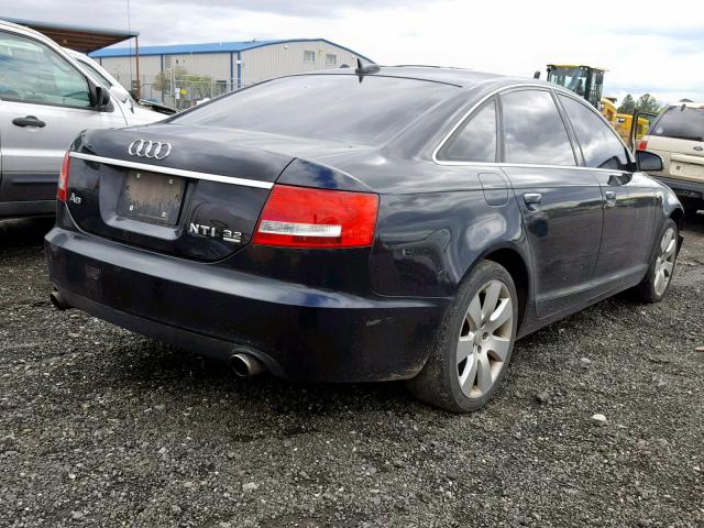 WAUDG74F05N092352 - 2005 AUDI A6 3.2 QUA BLACK photo 4