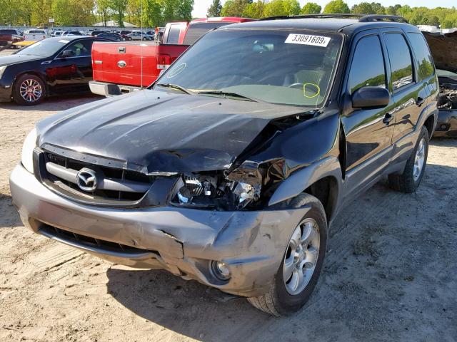 4F2YU08111KM02037 - 2001 MAZDA TRIBUTE LX BLACK photo 2