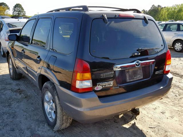 4F2YU08111KM02037 - 2001 MAZDA TRIBUTE LX BLACK photo 3