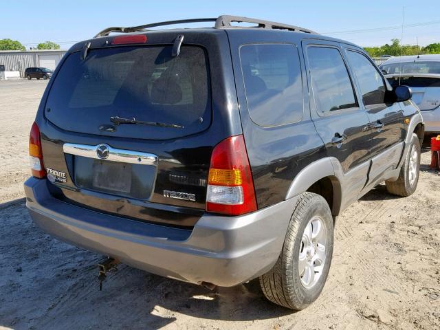 4F2YU08111KM02037 - 2001 MAZDA TRIBUTE LX BLACK photo 4