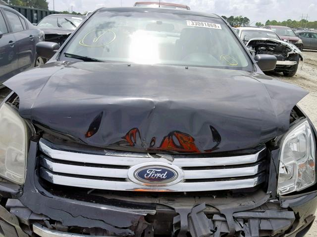 3FAHP06Z67R241016 - 2007 FORD FUSION S BLACK photo 7