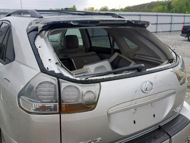 JTJHW31U060027337 - 2006 LEXUS RX 400 GOLD photo 9