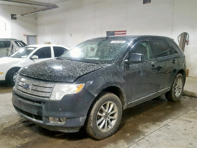 2FMDK38C47BB62441 - 2007 FORD EDGE SEL BLACK photo 2