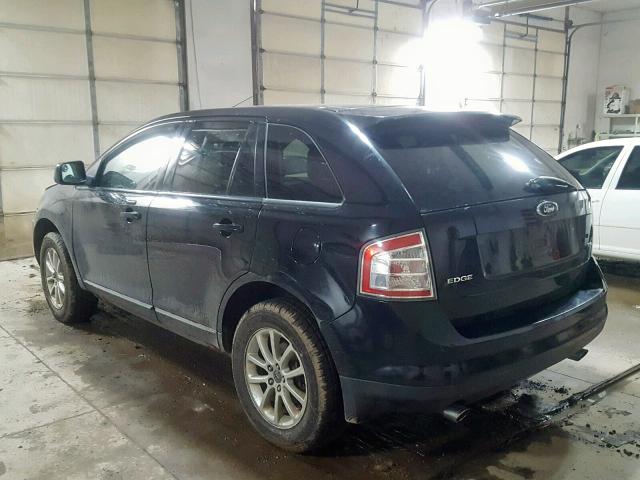 2FMDK38C47BB62441 - 2007 FORD EDGE SEL BLACK photo 3