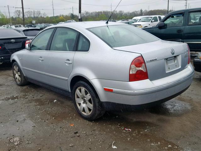 WVWTH63B83P202778 - 2003 VOLKSWAGEN PASSAT GLX SILVER photo 3