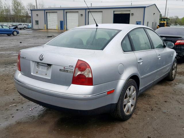 WVWTH63B83P202778 - 2003 VOLKSWAGEN PASSAT GLX SILVER photo 4