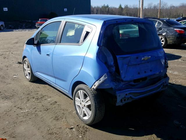 KL8CD6S9XEC422162 - 2014 CHEVROLET SPARK 1LT BLUE photo 3