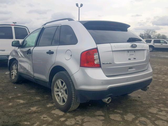 2FMDK3GC8BBA51823 - 2011 FORD EDGE SE SILVER photo 3