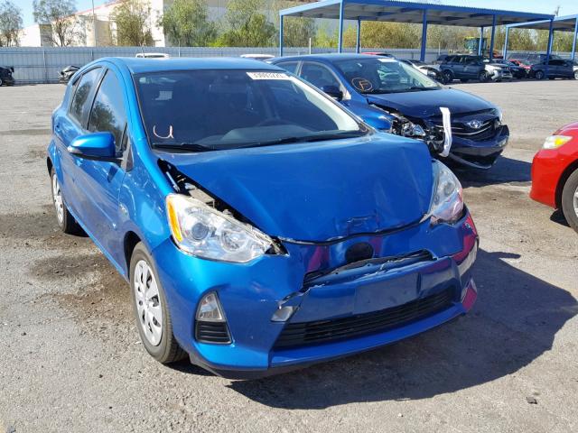 JTDKDTB31D1044188 - 2013 TOYOTA PRIUS C BLUE photo 1