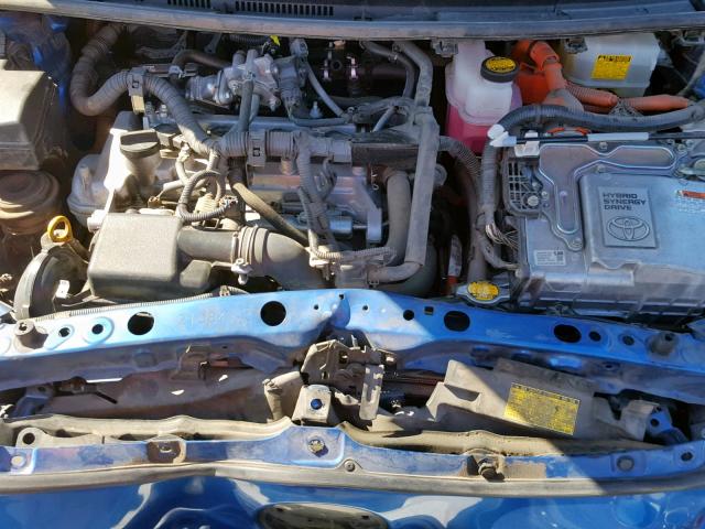 JTDKDTB31D1044188 - 2013 TOYOTA PRIUS C BLUE photo 7