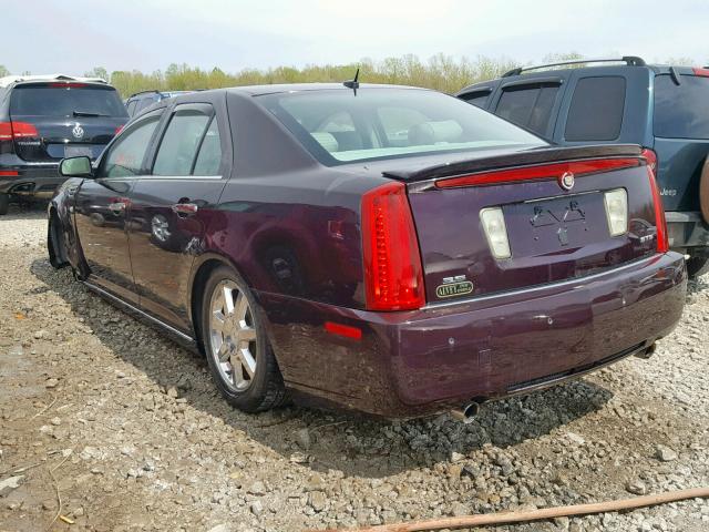 1G6DW67V380117459 - 2008 CADILLAC STS PURPLE photo 3