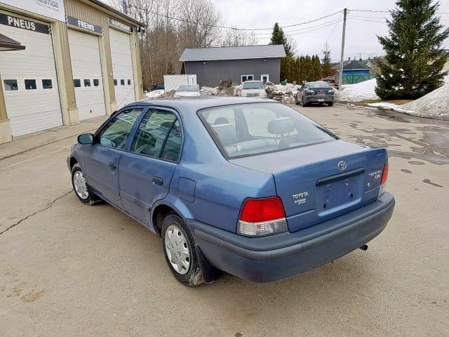 JT2BC53LXX0387405 - 1999 TOYOTA TERCEL CE BLUE photo 3